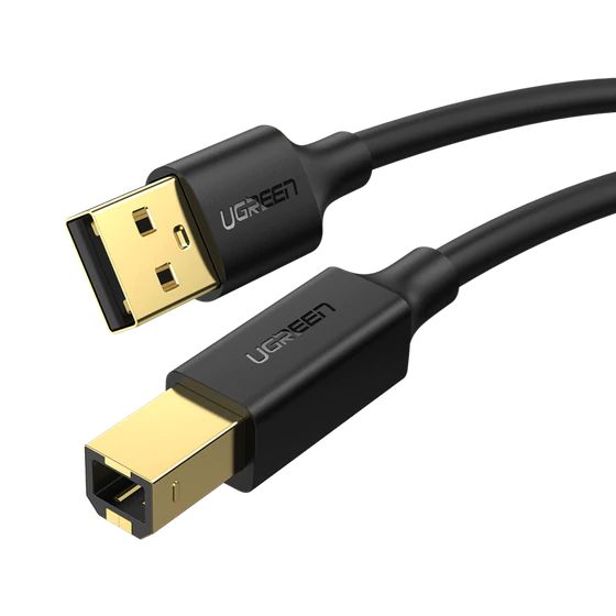 🖨️ Cable Conector para Impresora USB 2.0 AM a BM – 5 Metros de Conectividad Confiable 🧩 UGREEN