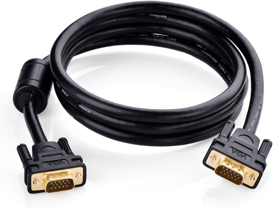 Cable VGA Macho a Macho de 1.5m (Negro) UGREEN