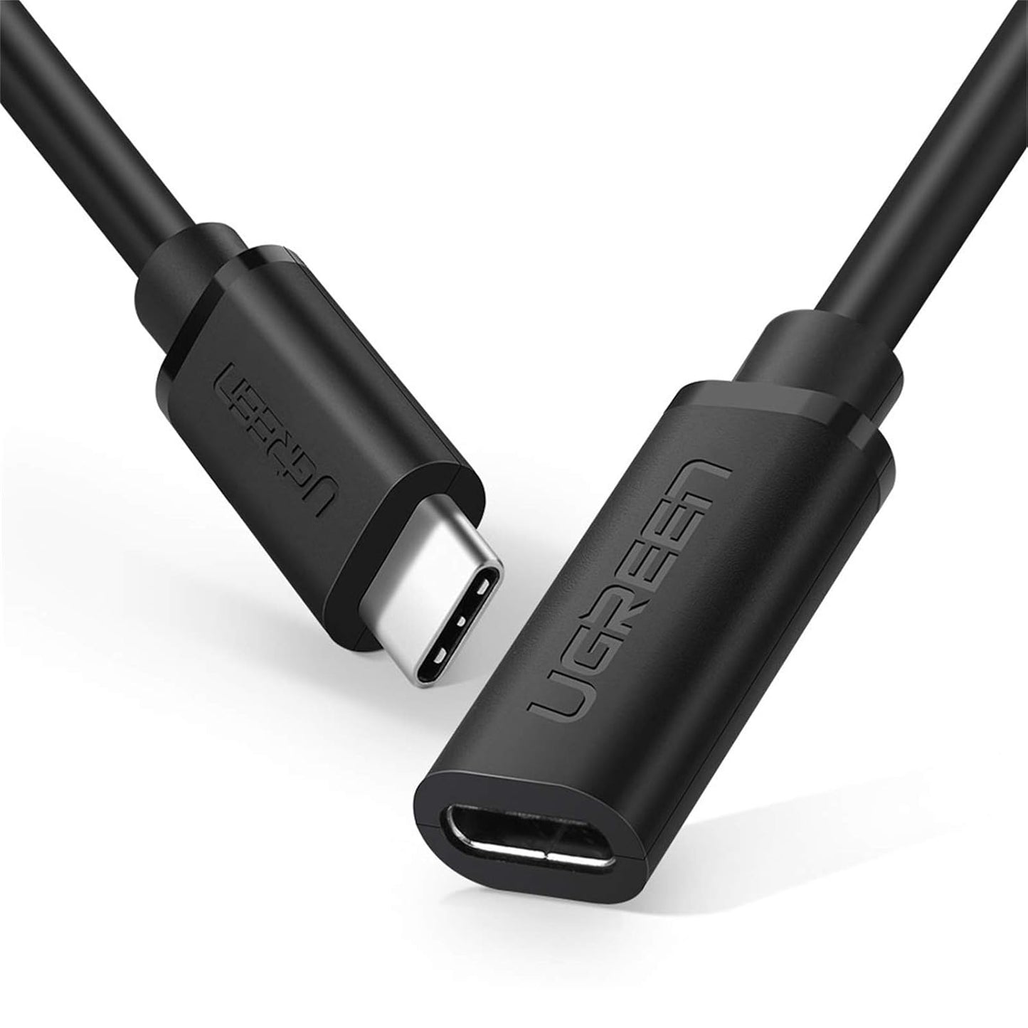 Cable Extensor Tipo C Macho a Hembra 0.5m (Negro) ⚡ UGREEN