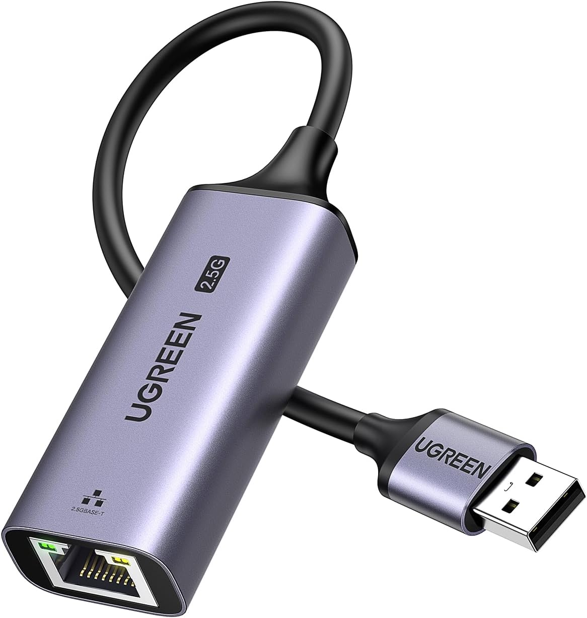 Adaptador Ethernet USB a RJ45 con Carcasa de Aluminio (Gris Espacial) UGREEN