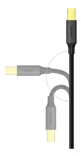 Cable USB 2.0 A macho a BM macho para impresora UGREEN
