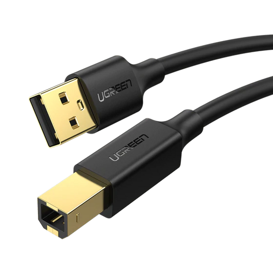 🖨️ Cable Conector para Impresora USB 2.0 AM a BM – 5 Metros de Conectividad Confiable 🧩 UGREEN