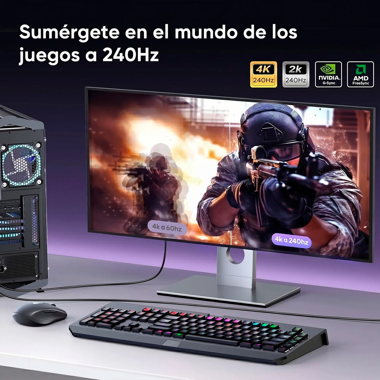 Adaptador Usb C - DisplayPort 8k UGREEN