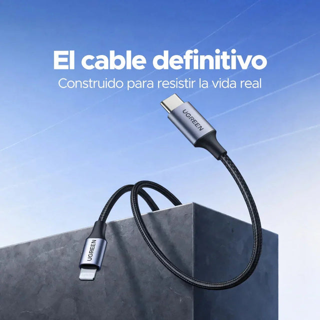 Cable USB-C a Lightning Trenzado Aluminio - UGREEN UGREEN