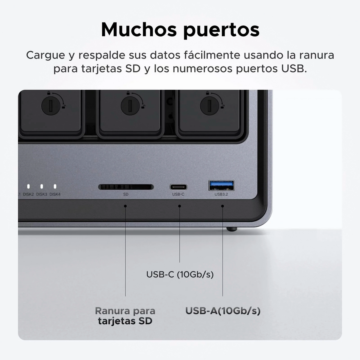 Servidor NAS DXP4800 4 Bahías UGREEN