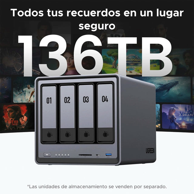 Servidor NAS DXP4800 4 Bahías UGREEN