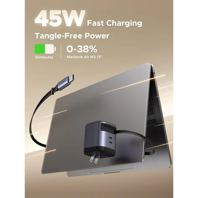 Cargador de Pared 45W Retráctil USB-C UGREEN