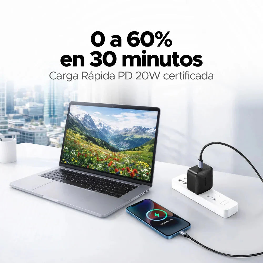 Cable USB-C a Lightning Trenzado Aluminio - UGREEN UGREEN