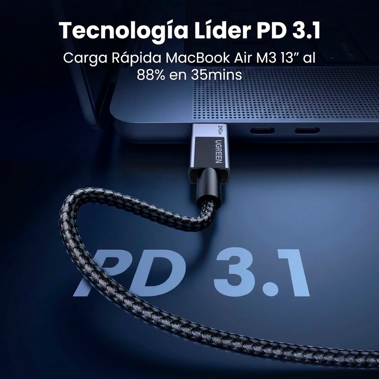 Cable USB-C Trenzado 240W