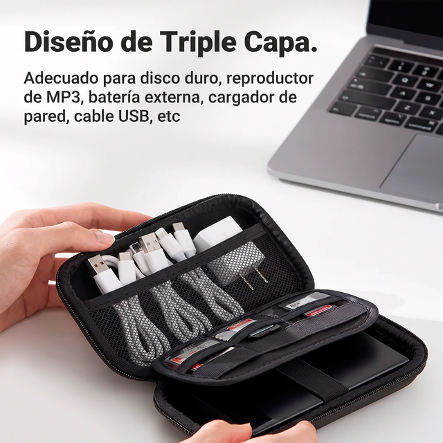 Estuche Rigido Grande Accesorios UGREEN