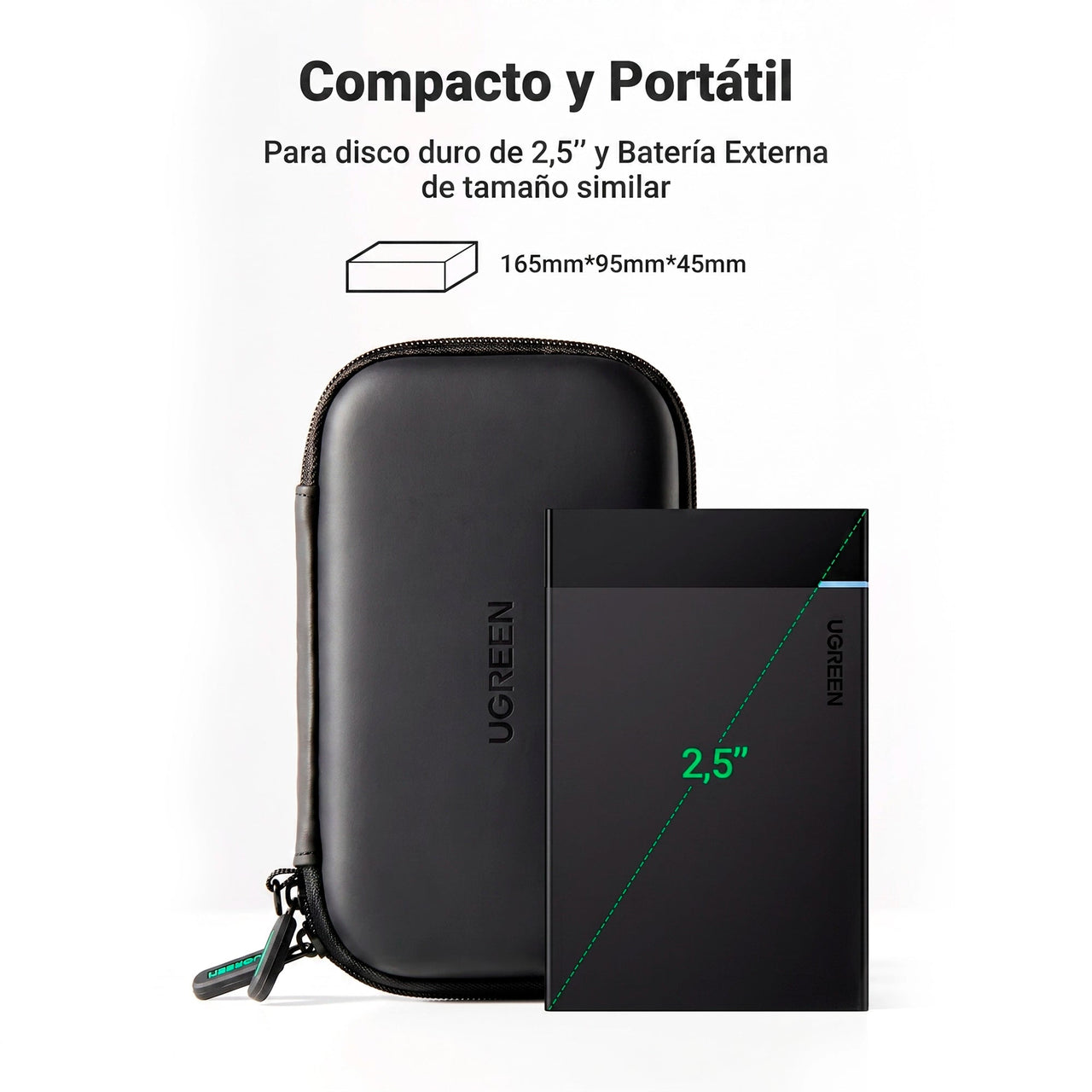 Estuche Rigido Grande Accesorios UGREEN