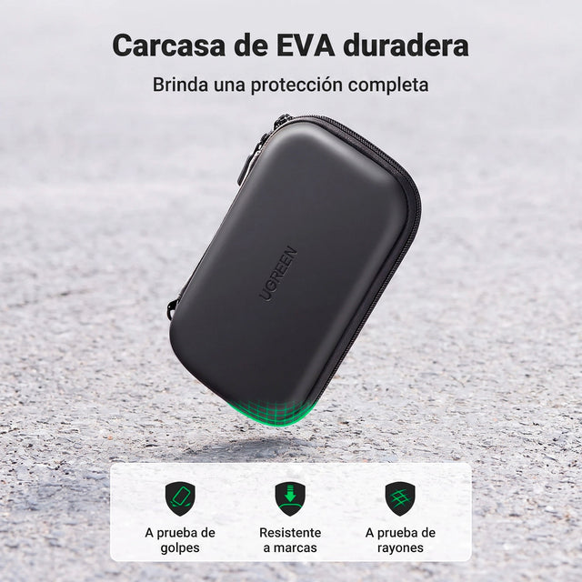 Estuche Rigido Grande Accesorios UGREEN