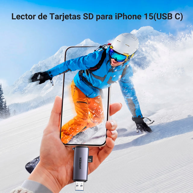Lector de Tarjetas SD 2 en 1 USB-C y USB-A