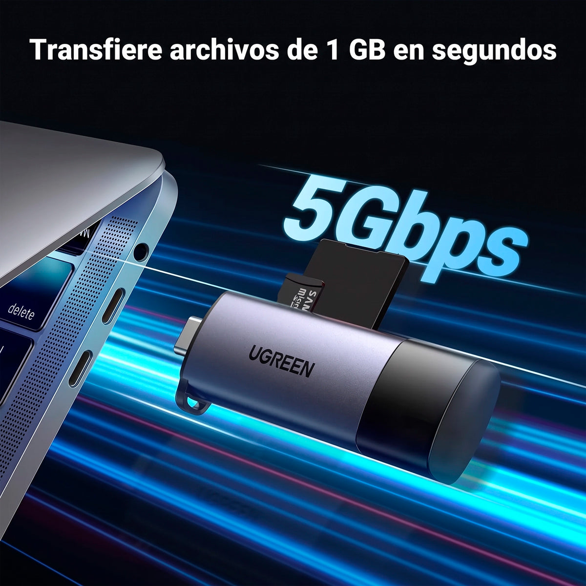 Lector de Tarjetas SD 2 en 1 USB-C y USB-A