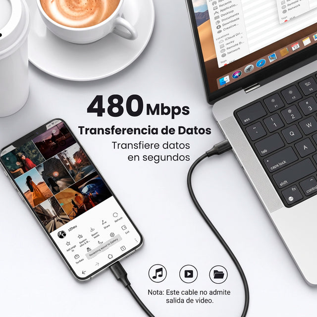 Cable USB-C Siliconado