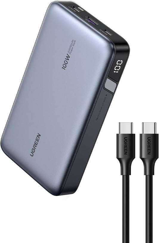 Power Bank  100w 20000mAh (Gris Espacial) 🔋 UGREEN