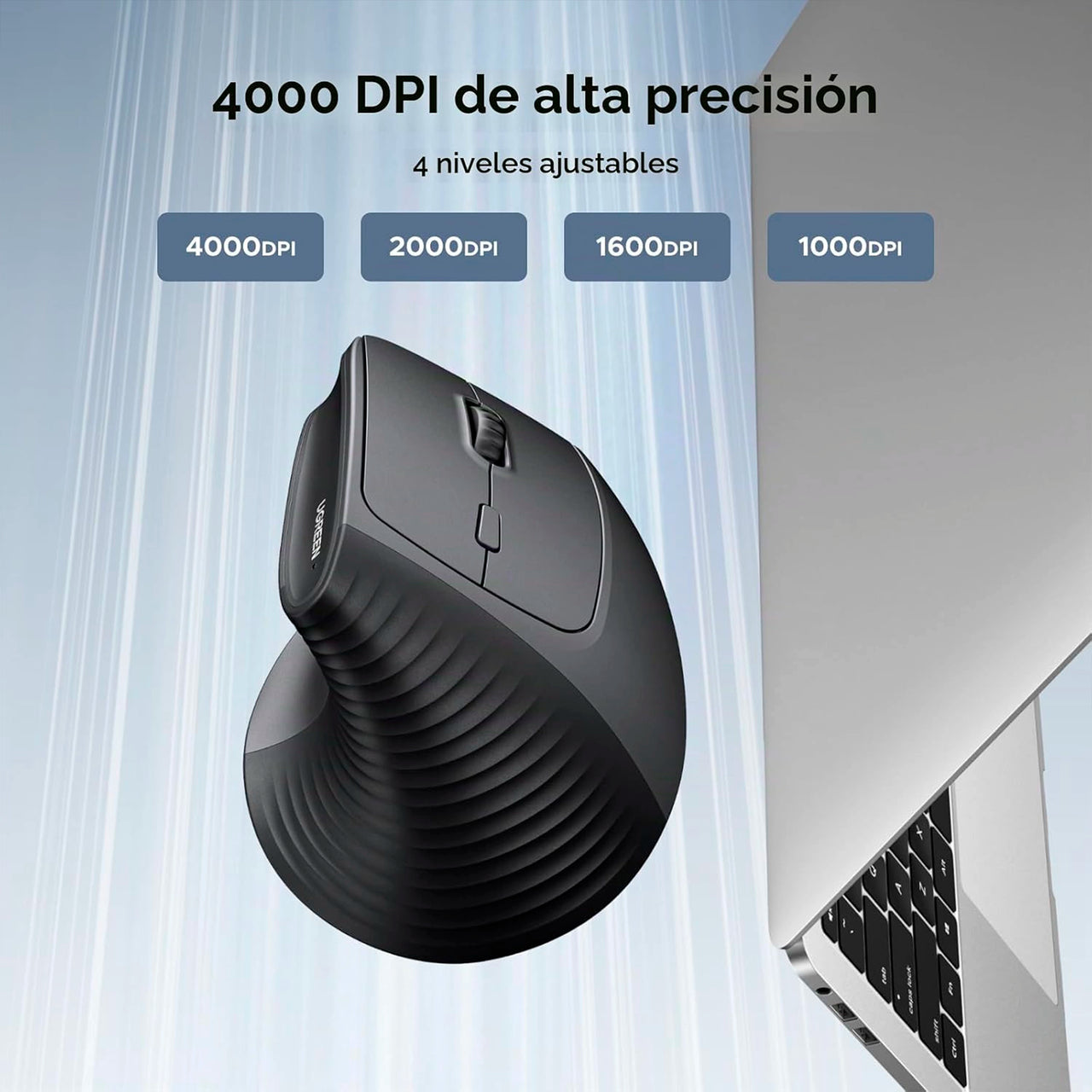 Mouse Inalámbrico Ergonomico 4.000 DPI