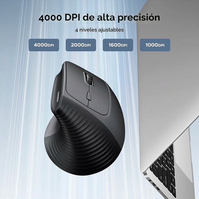 Mouse Inalámbrico Ergonomico 4.000 DPI