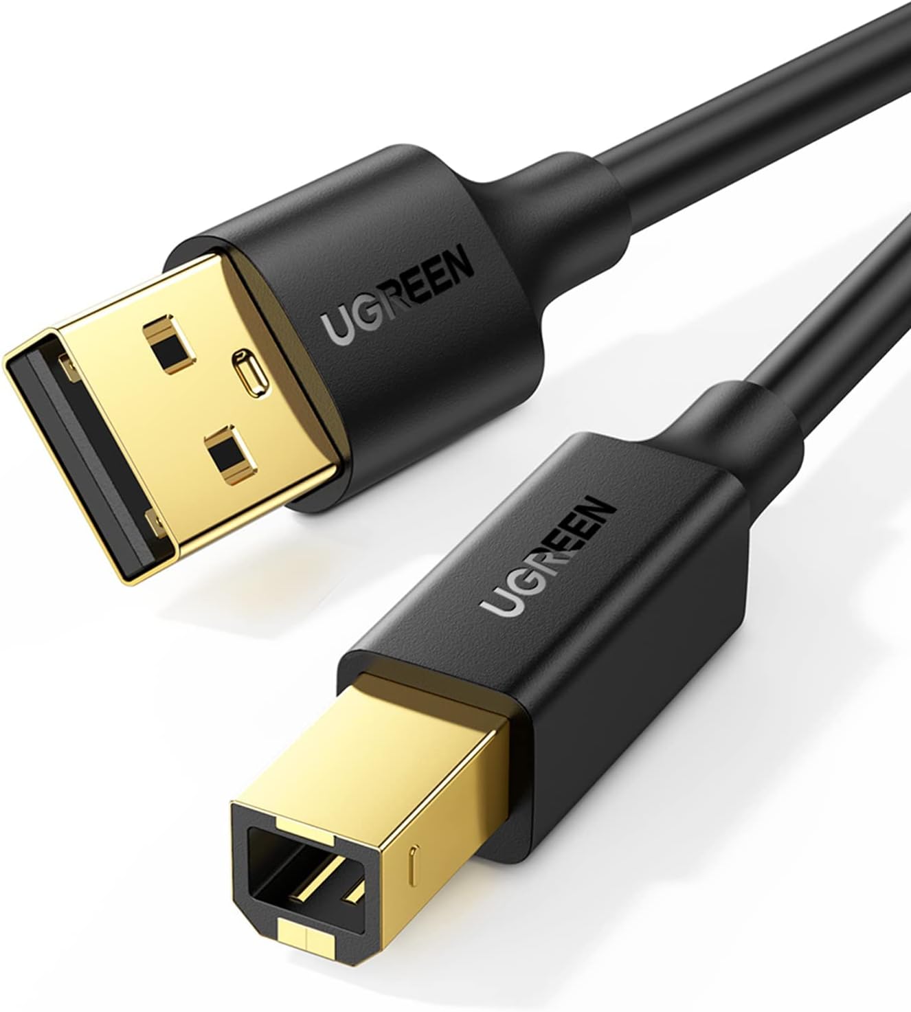 Cable de Impresora  USB 2.0 AM a BM  (Negro) UGREEN