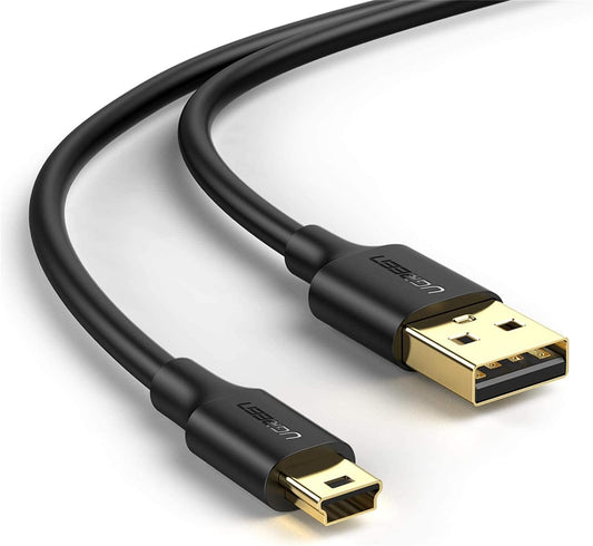 Cable  USB 2.0 A Macho a Mini 5 Pin Macho de 2m (Negro) UGREEN