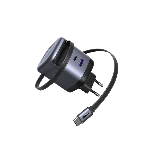 Cargador de Pared 45W Retráctil USB-C