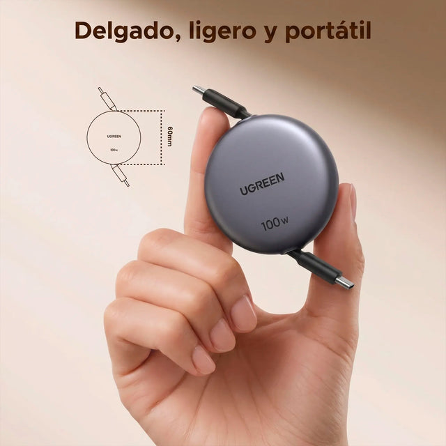Cable USB-C 100W Retractil UGREEN