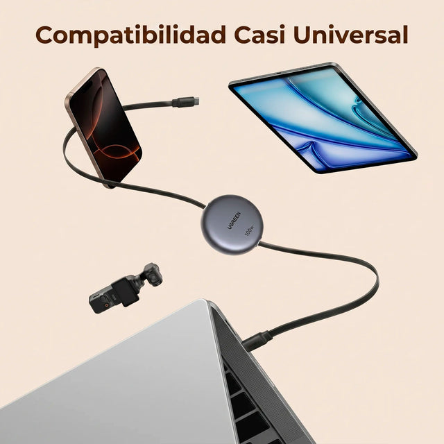 Cable USB-C 100W Retractil UGREEN