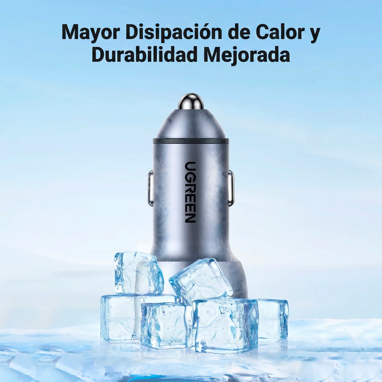 Cargador de Carro 60W 2 Puertos USB-C UGREEN
