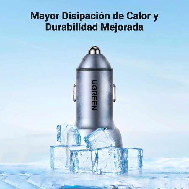 Cargador de Carro 60W 2 Puertos USB-C UGREEN