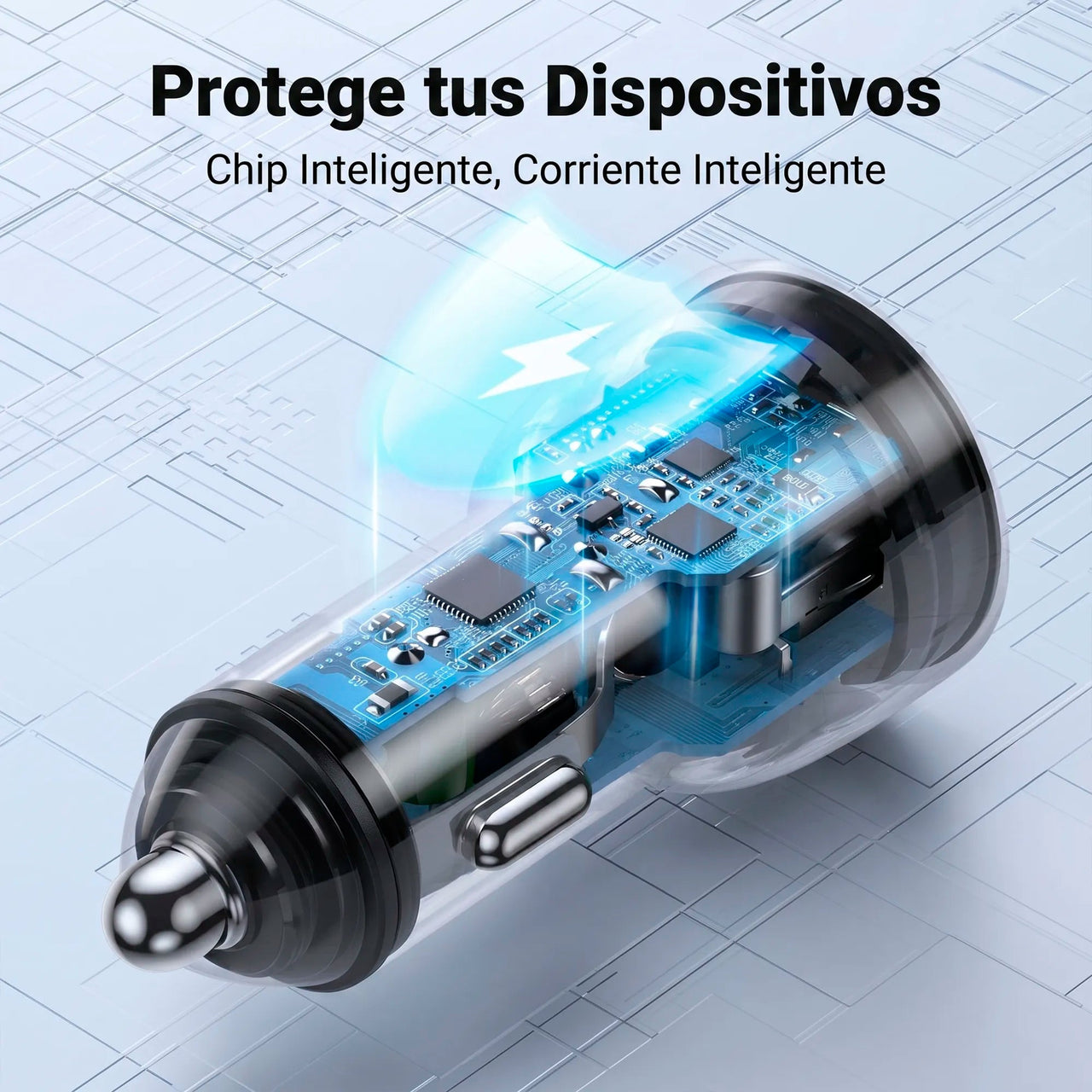 Cargador de Carro 60W 2 Puertos USB-C UGREEN