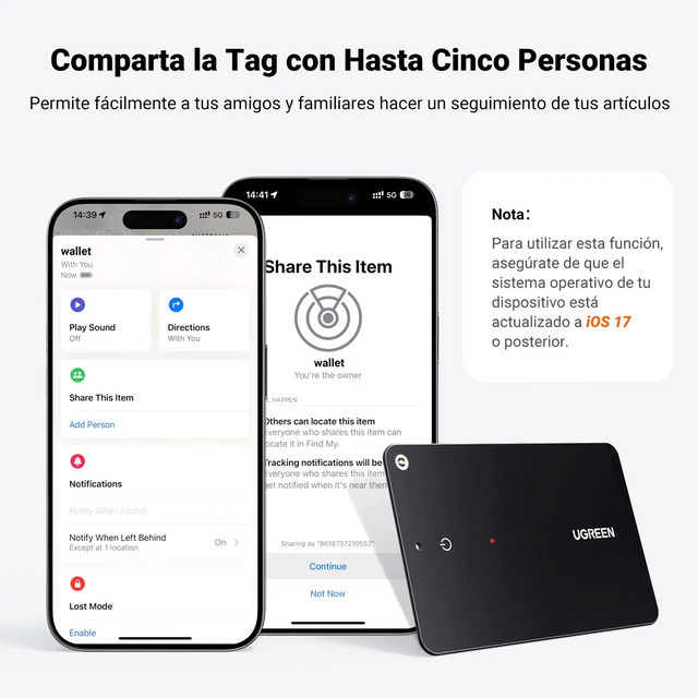 Rastreador Inteligente Slim Pro iOS/Google UGREEN