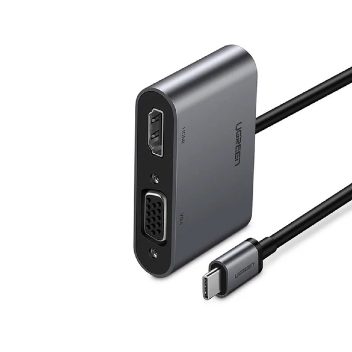 Adaptador USB-C a HDMI, VGA y USB 3.0 con Carga PD 🌟 UGREEN