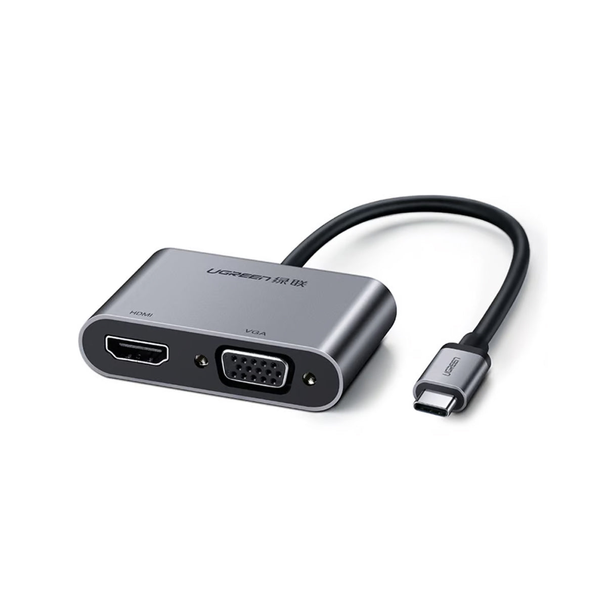 Adaptador USB-C a HDMI, VGA y USB 3.0 con Carga PD 🌟 UGREEN