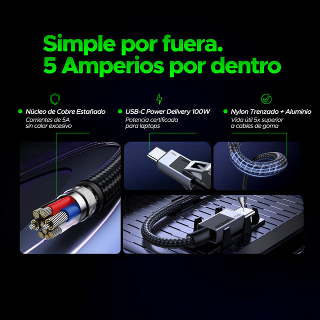 Cable USB-C Trenzado UGREEN