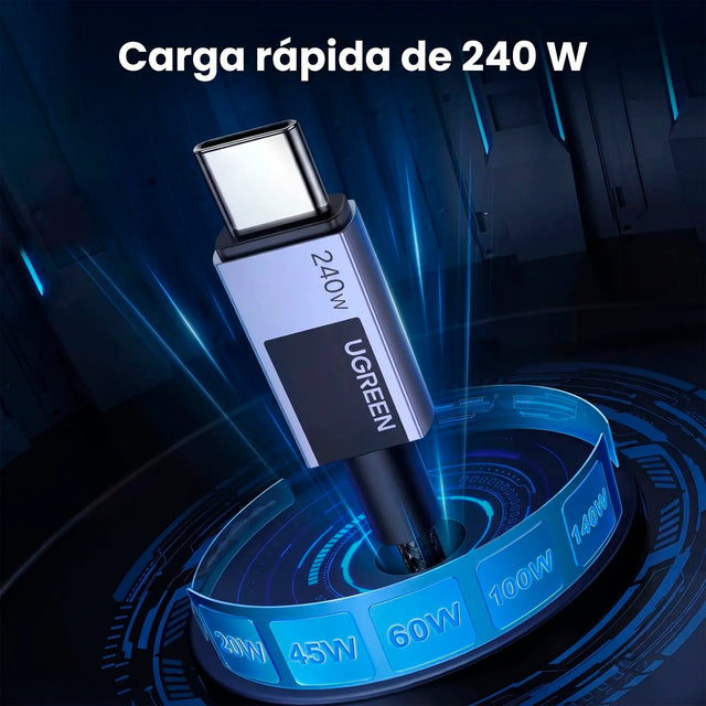 Cable USB-C a USB-C 240W (PD 3.1) UGREEN