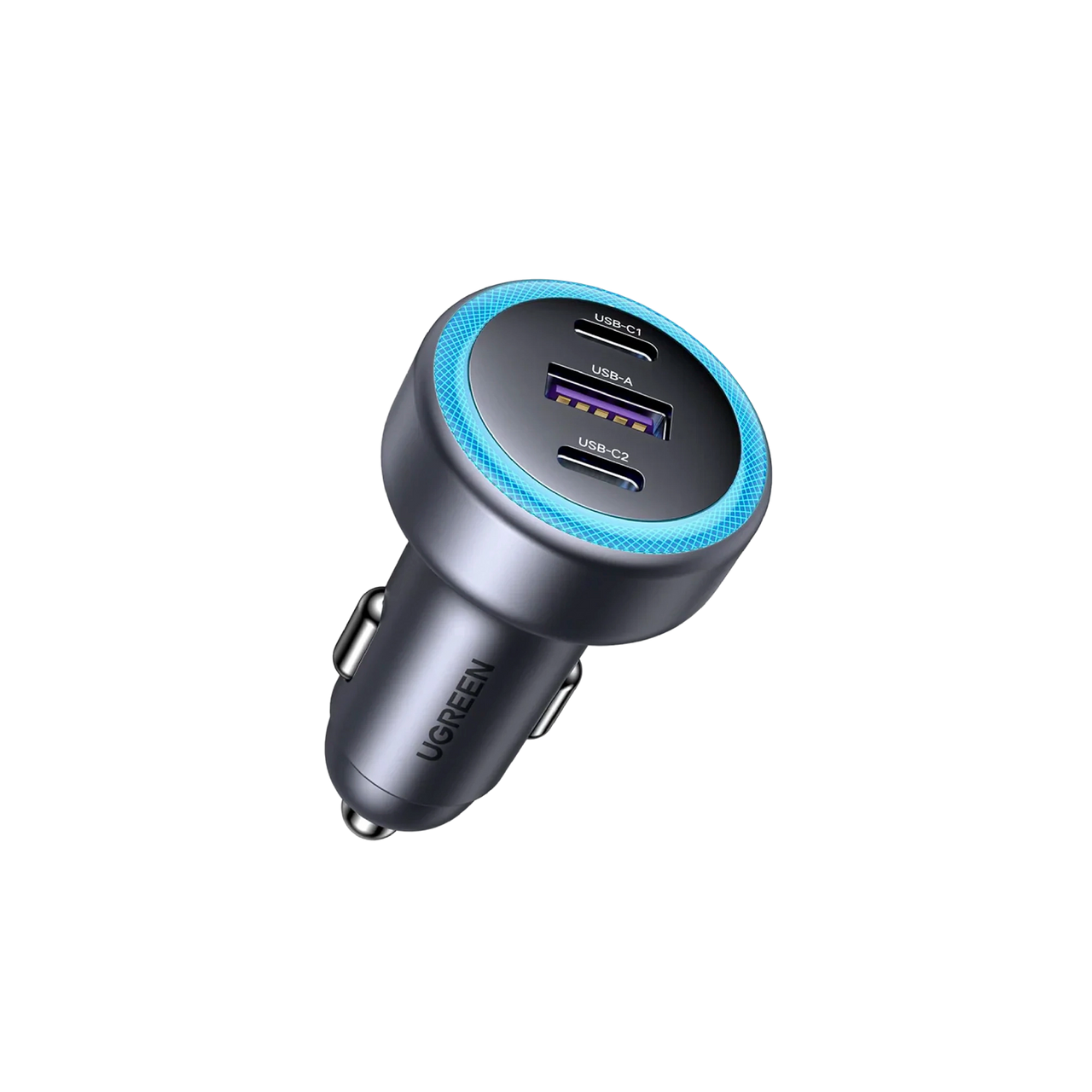 Cargador de Carro 30W (3 Puertos: 2 USB-C + 1 USB-A) UGREEN