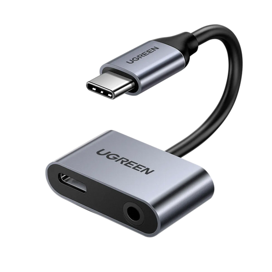 Convertidor USB-C a (3.5mm + carga) 🎧 UGREEN