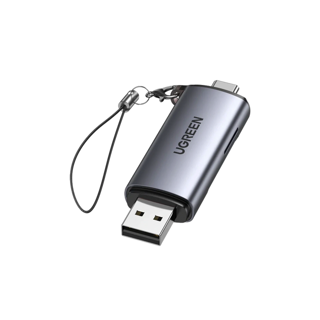 Lector de Tarjetas SD/MicroSD Dual (USB-A + USB-C) UGREEN