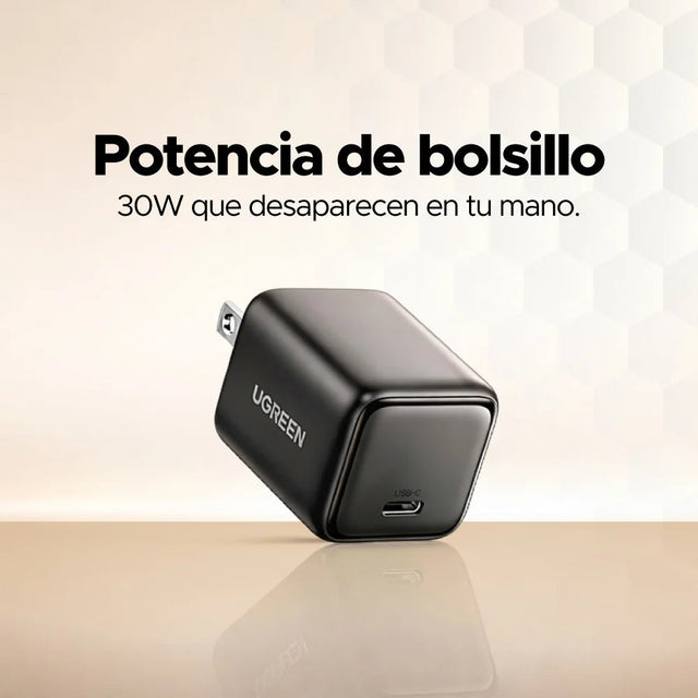 Mini cargador de carga rápida USB-C de 30W ⚡ UGREEN