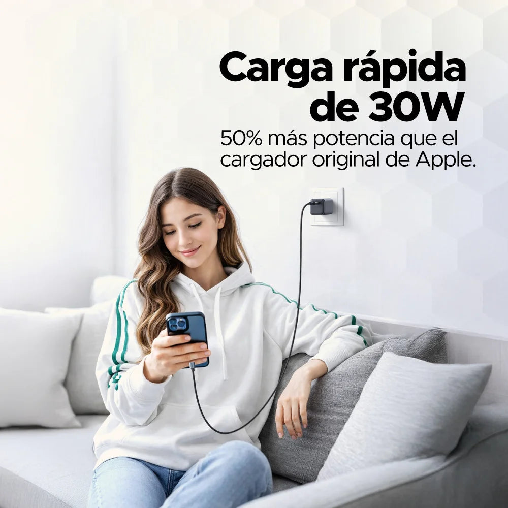 Mini cargador de carga rápida USB-C de 30W ⚡ UGREEN