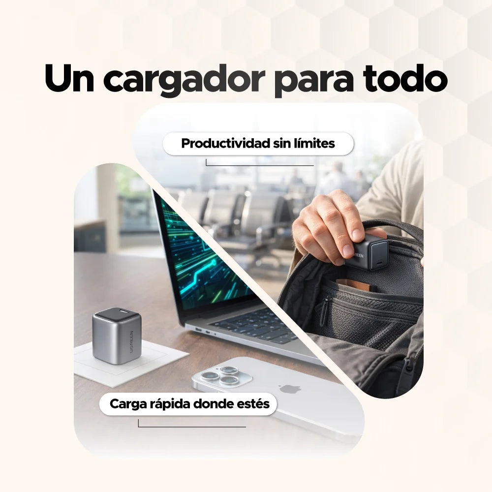 Mini cargador de carga rápida USB-C de 30W ⚡ UGREEN