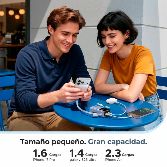 Power Bank Pro 55W (10.000mAh) con Cable Integrado UGREEN