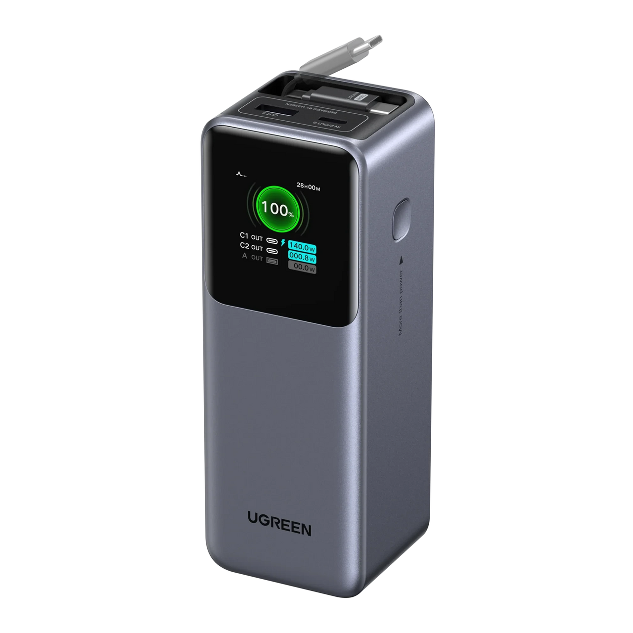 Power Bank Pro 165W (20.000mAh) con Cable Retráctil UGREEN
