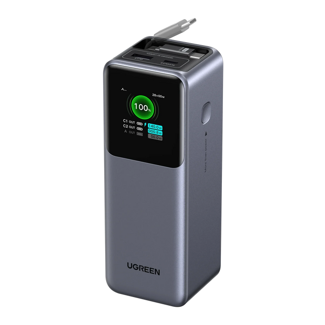 Power Bank Pro 165W (20.000mAh) con Cable Retráctil UGREEN