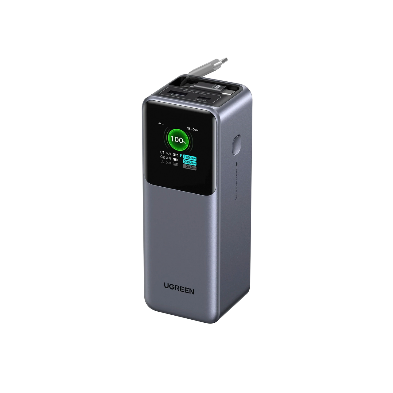 Power Bank Pro 165W (20.000mAh) con Cable Retráctil UGREEN