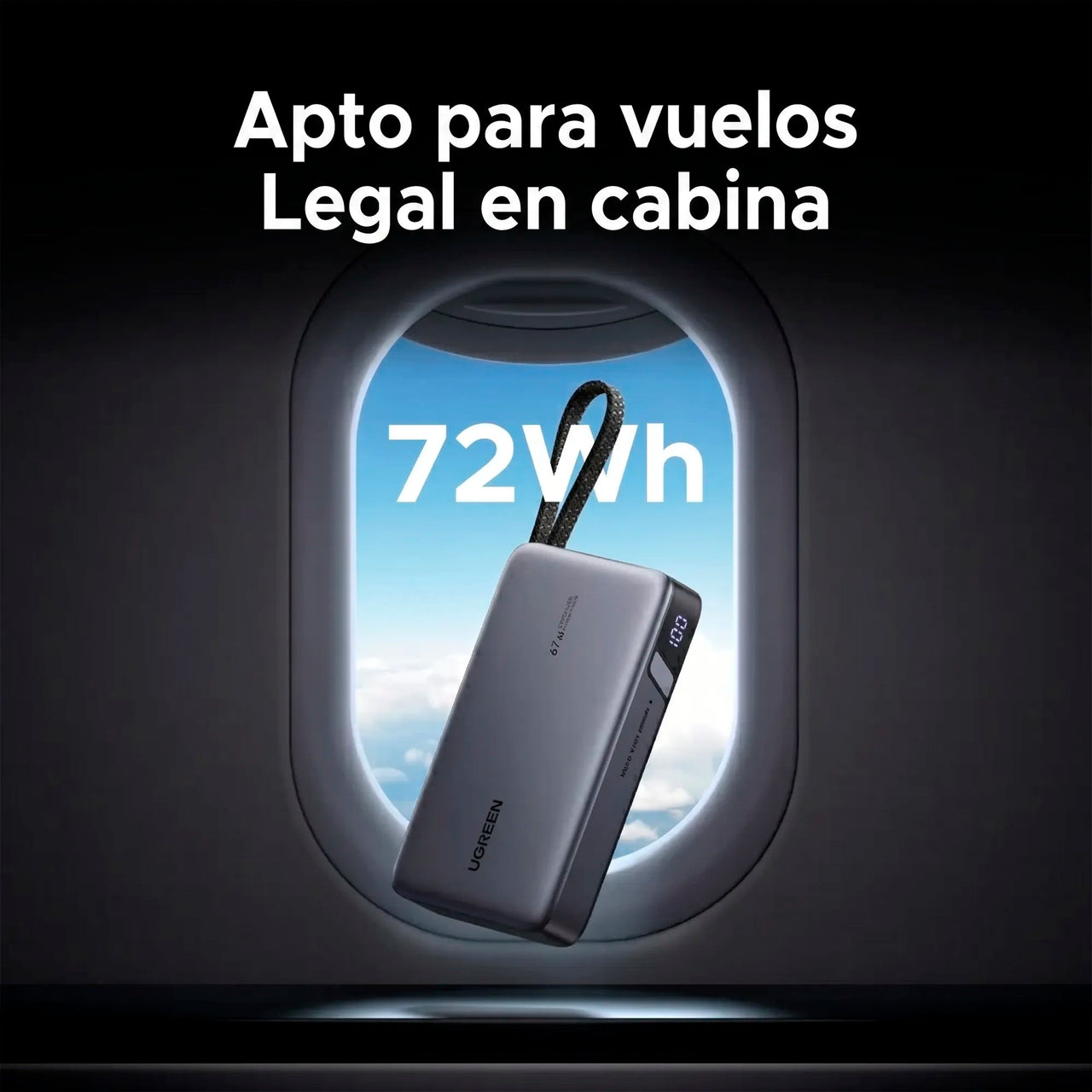 Power Bank Pro 67W (20.000mAh) Cable Integrado UGREEN