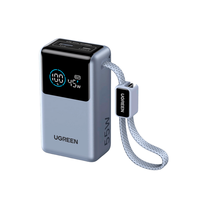 Power Bank Nexode Pro 55W (10.000mAh) con Cable Integrado UGREEN