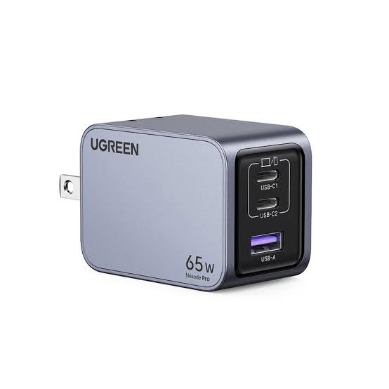 Cargador de 65W 3 Puertos Cable Incluido UGREEN