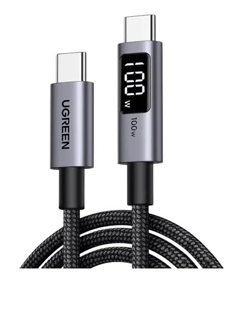 Cable USB-C a USB-C 100W con Pantalla Dinamica