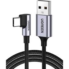 Cable USB-A a USB-C Angulado 90° Trenzado